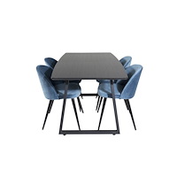 Venture Home Inca Matbord med Velvet Stolarna