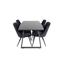 Venture Home Matgrupp Inca med stolarna Velvet Deluxe