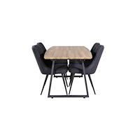 Venture Home Matgrupp Inca med stolarna Velvet Deluxe