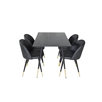 Venture Home Matgrupp Dipp med stolarna Velvet