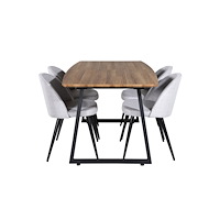 Venture Home Matgrupp Inca med stolarna Velvet