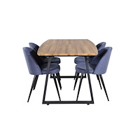 Venture Home Matgrupp Inca med stolarna Velvet