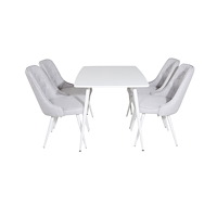 Venture Home Matgrupp Polar med stolarna Velvet Deluxe