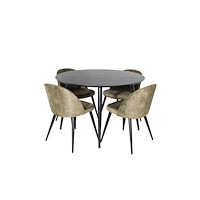 Venture Home Matgrupp Dipp med stolarna Velvet