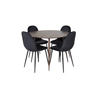 Venture Home Matgrupp Plaza med stolarna Polar