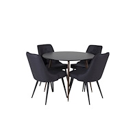 Venture Home Matgrupp Plaza med stolarna Velvet Deluxe