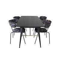 Venture Home Gold Rektangulär Matgrupp