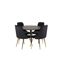Venture Home Matgrupp Dipp med stolarna Velvet Deluxe