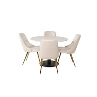 Venture Home Matgrupp Razzia med stolarna Velvet Deluxe