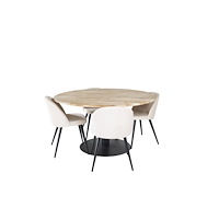 Venture Home Matgrupp Cirebon med stolarna Velvet