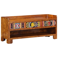 vidaXL Skobänk 100x35x45 cm Massivt Akacieträ
