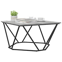 vidaXL Kaffeebord Grå Sonoma 80x80x45 cm Konstruerat trä