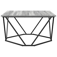 vidaXL Kaffeebord Grå Sonoma 80x80x45 cm Konstruerat trä