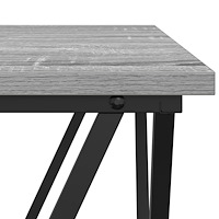 vidaXL Kaffeebord Grå Sonoma 80x80x45 cm Konstruerat trä