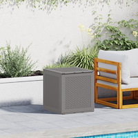 vidaXL Förvaringslåda för trädgård ljusgrå 55x53x57 cm PP