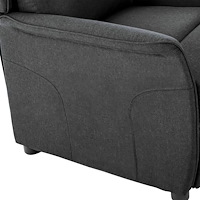 vidaXL Recliner Stol Mörkgrå Tyg