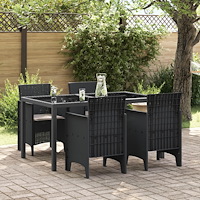 vidaXL Trädgård Stol 4 pcs Antracit 53 x 49 x 85 cm PP