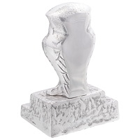 vidaXL Bokstöd 2 st Silver 12x9x19 cm Aluminium Uggla