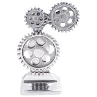 vidaXL Bokstöd 2 st Silver 10x10x22 cm Aluminium Cog