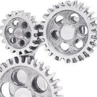 vidaXL Bokstöd 2 st Silver 10x10x22 cm Aluminium Cog