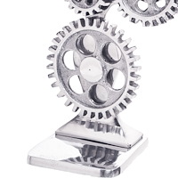 vidaXL Bokstöd 2 st Silver 10x10x22 cm Aluminium Cog