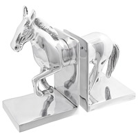 vidaXL Bokstöd 2 st Silver 11x14x25 cm Aluminium Häst