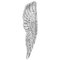 vidaXL vingar silver 91x31x5 cm Aluminium