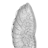 vidaXL Liten Vingskulptur i Silver 17x5x59 cm i Aluminium