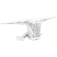vidaXL Skulptur Silver 91.5x32x33 cm Aluminium Tänkande Man