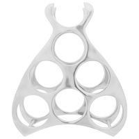 vidaXL Vinställ Silver 38 x 33 x 13 cm Aluminium