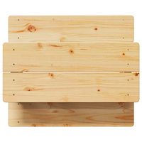 vidaXL Barnbord med bänkar "IRUN" 90x79,5x50 cm massivt trä