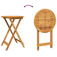 vidaXL 3-delars Trädgårdsbistro Set i Massivt Akaciaträ