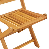 vidaXL 3-delars Trädgårdsbistro Set i Massivt Akaciaträ
