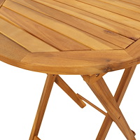 vidaXL 3-delars Trädgårdsbistro Set i Massivt Akaciaträ