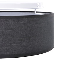 vidaXL Taklampa Svart Ø 30 cm Tyg E27
