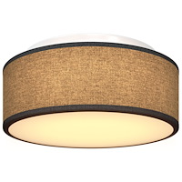 vidaXL Taklampa Svart Ø 30 cm Tyg E27