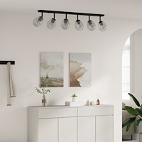 vidaXL Taklampor med justerbar glaslampskärm i anthracite E27