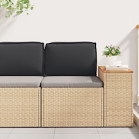 vidaXL Pallkudde för ryggstöd Svart 60x40x12 cm Oxfordtyg