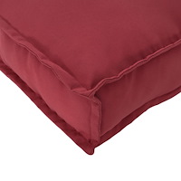 vidaXL Pallkudde för sittplats Vinröd 120x80x12 cm Oxford-tyg
