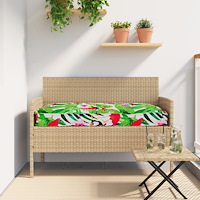 vidaXL Pallkudde för Bänk Tropisk Djungel 100x40x8 cm Oxford Tyg