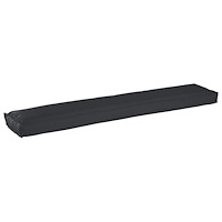 vidaXL Pallkudde för bänk Svart 200x40x8 cm Oxford-tyg
