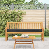 vidaXL Pallkudde för bänk Svart 200x40x8 cm Oxford-tyg