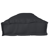 vidaXL Pallkudde för bänk Svart 200x40x8 cm Oxford-tyg