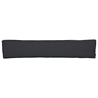 vidaXL Pallkudde för bänk Svart 200x40x8 cm Oxford-tyg