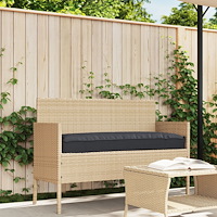 vidaXL Pallkuddar för Bänk 2 st Svart 100x40x8 cm Oxford Tyg