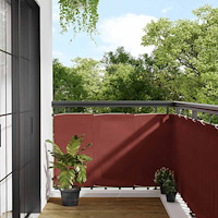 vidaXL Balkongskärm terrakotta 90x700 cm 100% polyester oxford