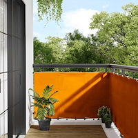 vidaXL Skärmfönster för balkong orange 90x700 cm 100% polyester oxford