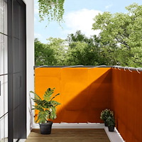 vidaXL Balkongskärm orange 120x800 cm 100% polyester oxford