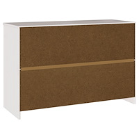 vidaXL Sideboard "DRAMMEN" Vit 114x43x75,5 cm Solid Trä Furu