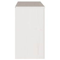 vidaXL Sideboard "DRAMMEN" Vit 114x43x75,5 cm Solid Trä Furu
